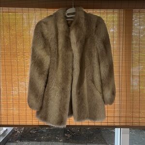 Luxurious Tan Fur Coat